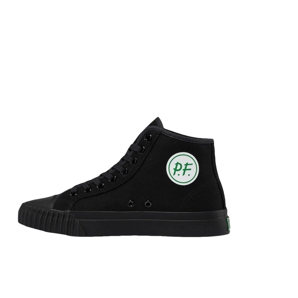 PF‎ Flyers Center Hi Black Canvas High Top Sneakers PM11CH3G Classic Basketball